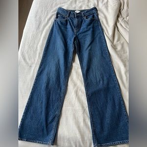 Size 6 blue wide leg jeans from H&M!